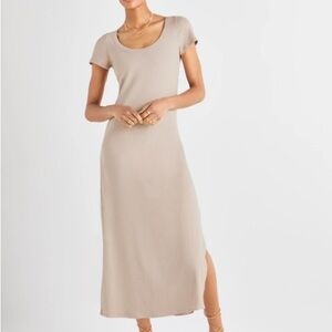 Splendid Ivy Ribbed Midi Dress